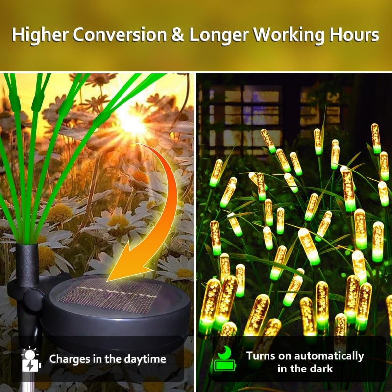 (HOT SALE NOW)-Swaying Solar Garden Lights