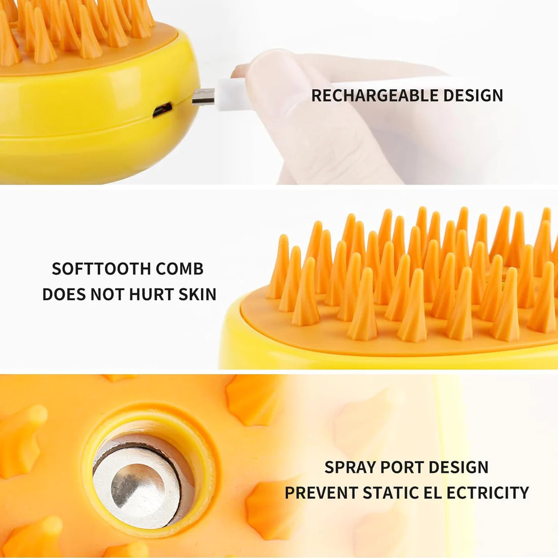 Cozyk Rechargeable Steam Pet Brush
