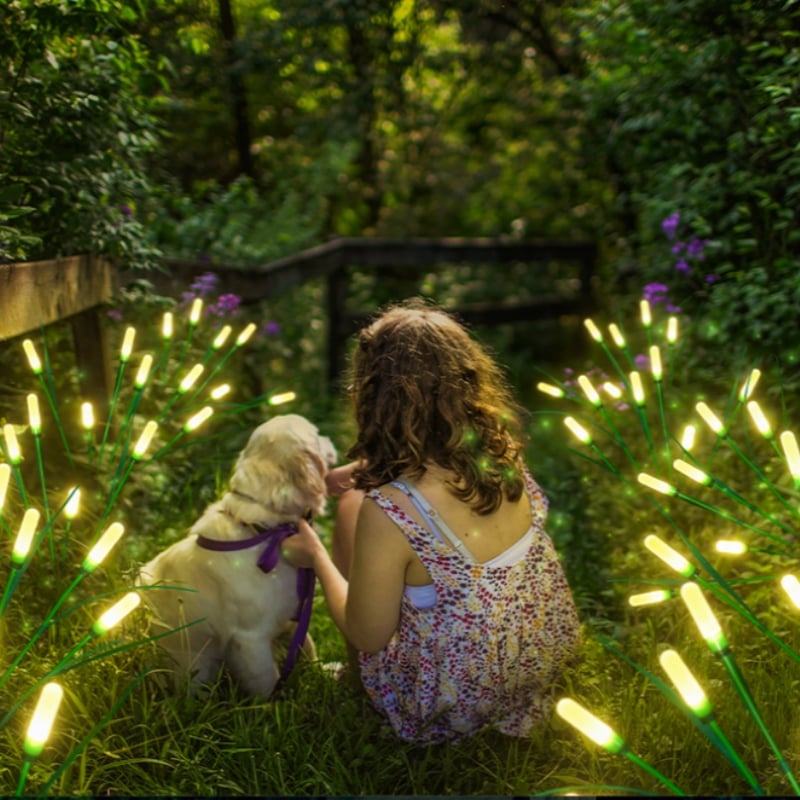 (HOT SALE NOW)-Swaying Solar Garden Lights