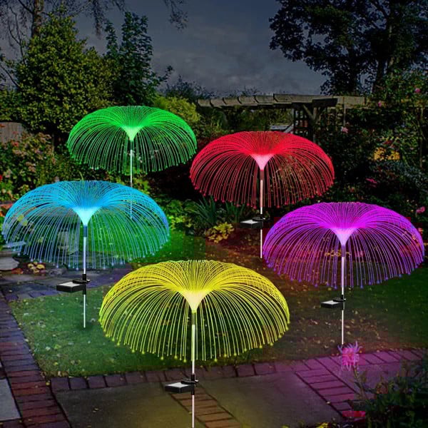 BIG SALE 49% OFFSolar Garden Changing Jellyfish Lights