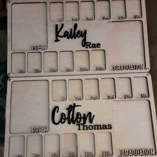 Pre K to Graduation School Picture Frame | Grade School Photo Frame