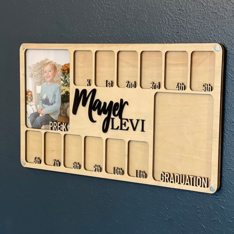Pre K to Graduation School Picture Frame | Grade School Photo Frame