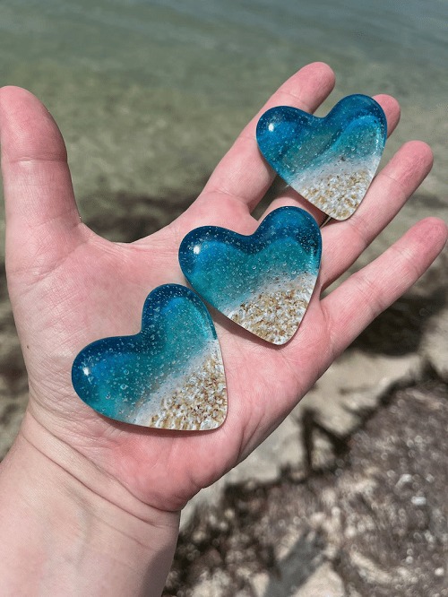 THE BEST GIFT--Glass Beach Pocket Heart