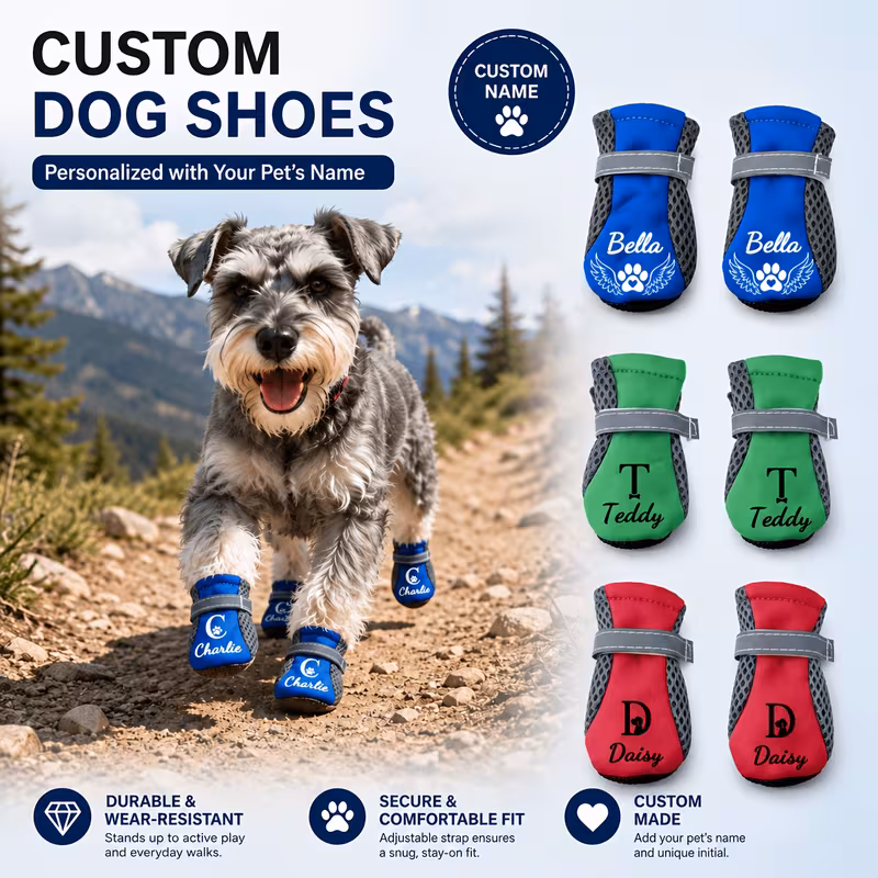 Personalized Name Pet Outdoor Shoes