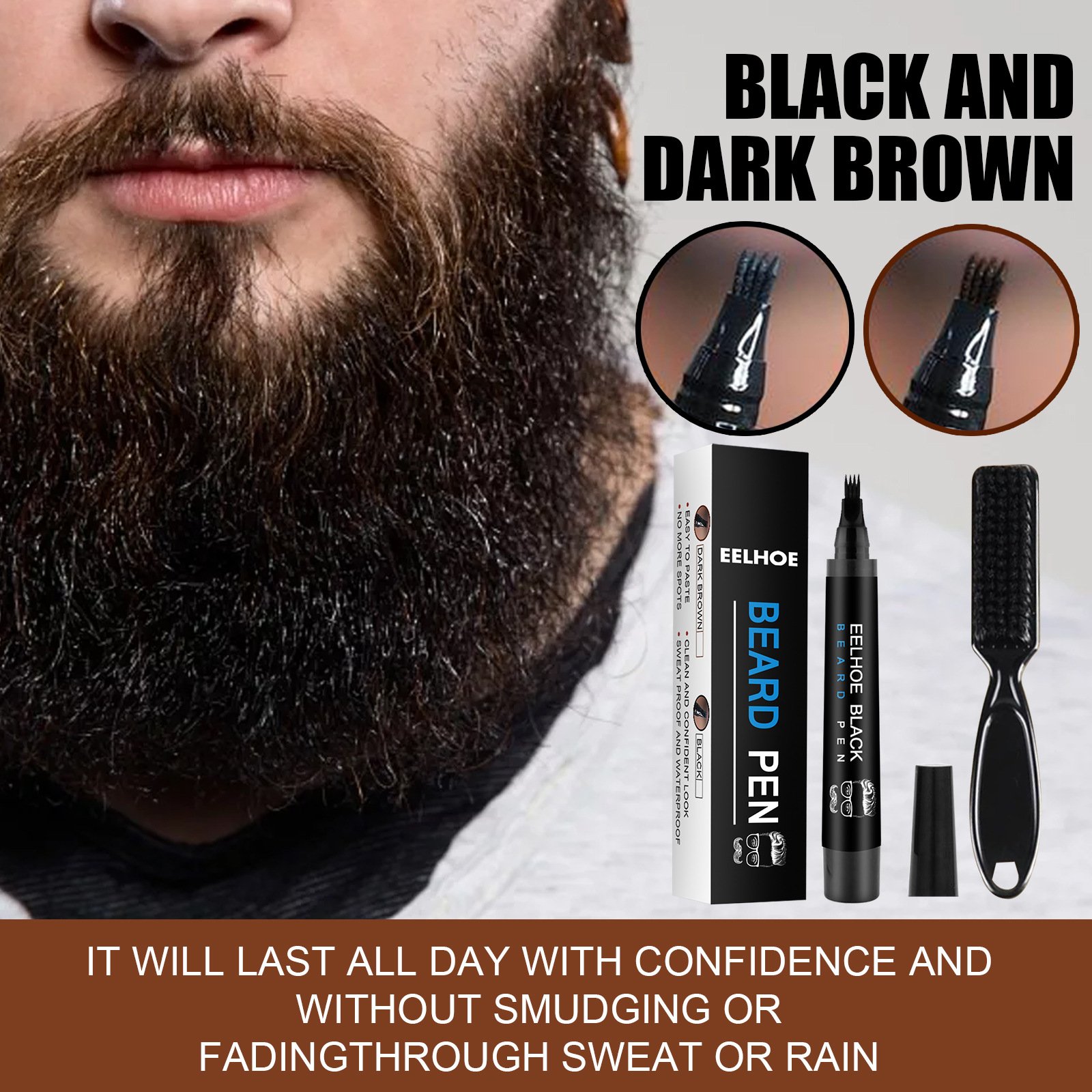 EELHOE Beard Filling Pen Kit- Perfect Beard Shaping Kit-  BIG SALE 