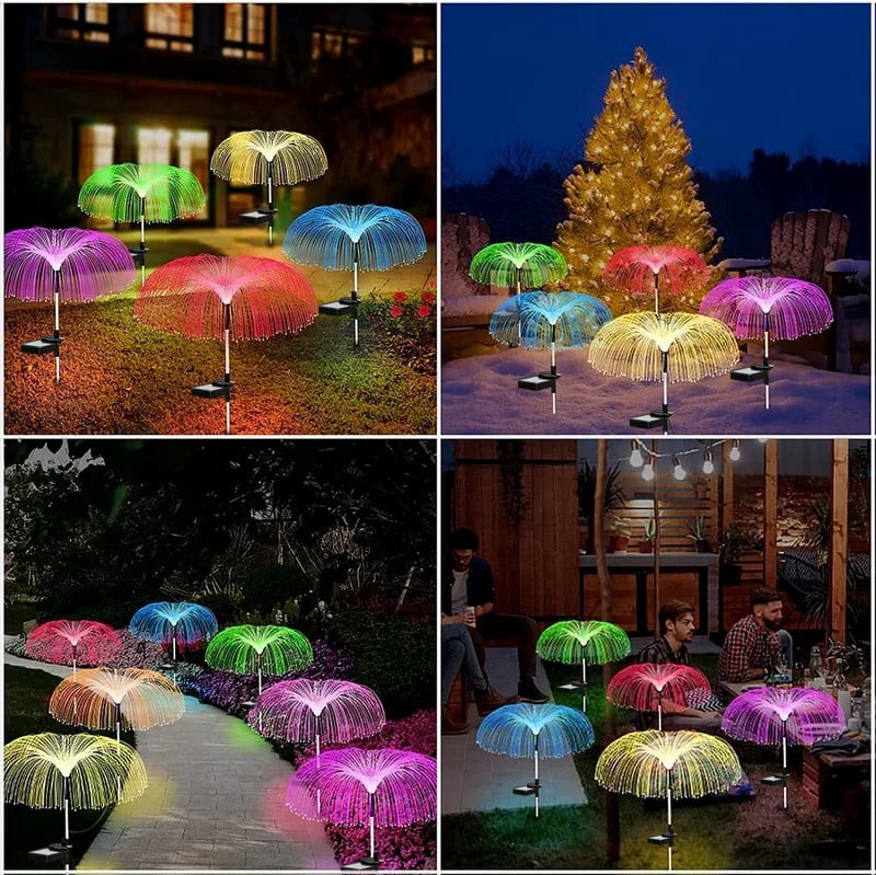 BIG SALE 49% OFFSolar Garden Changing Jellyfish Lights