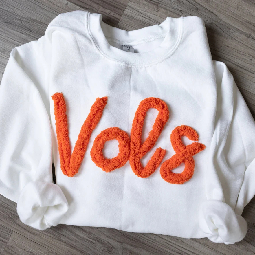 Oversized Team Chenille Embroidered Sweatshirt