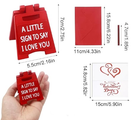 Valentine's Day Deals - Romantic Mini Sign. A Little Sign to Say I Love You
