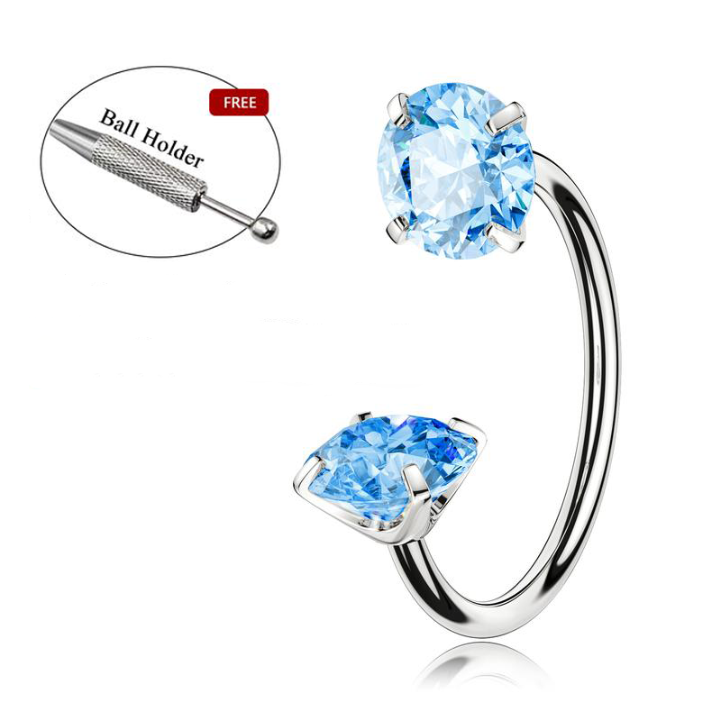 🎄Christmas Special: 48% Off🔥Horseshoe Nose Hoop with Free Ball Holder Tool