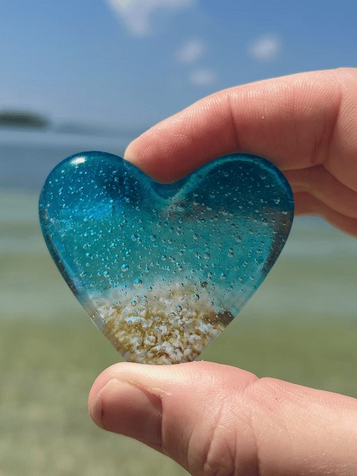 THE BEST GIFT--Glass Beach Pocket Heart