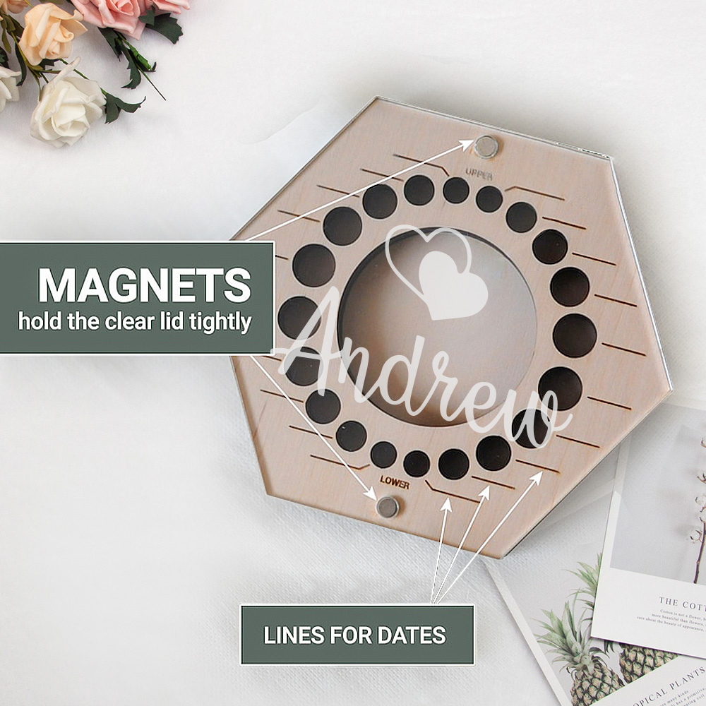 Personalized Teeth Keepsake Box First Haircut Tooth Fairy Box