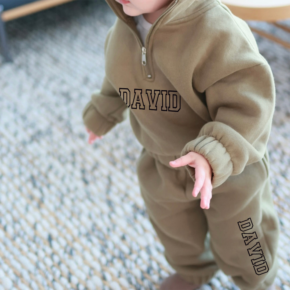 Personalized 1/4 Zip Ultra Soft Lounge Set