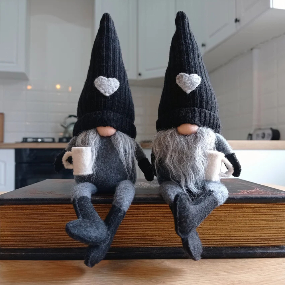 Coffee Bar Decor Gnome -- Tiered Tray Gnome