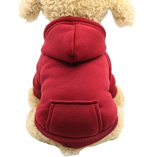 Dog Warm Hoodie Pocket Sweaters