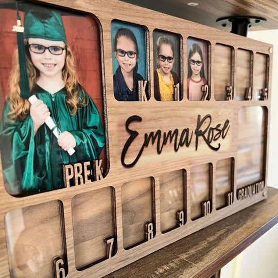 Pre K to Graduation School Picture Frame | Grade School Photo Frame