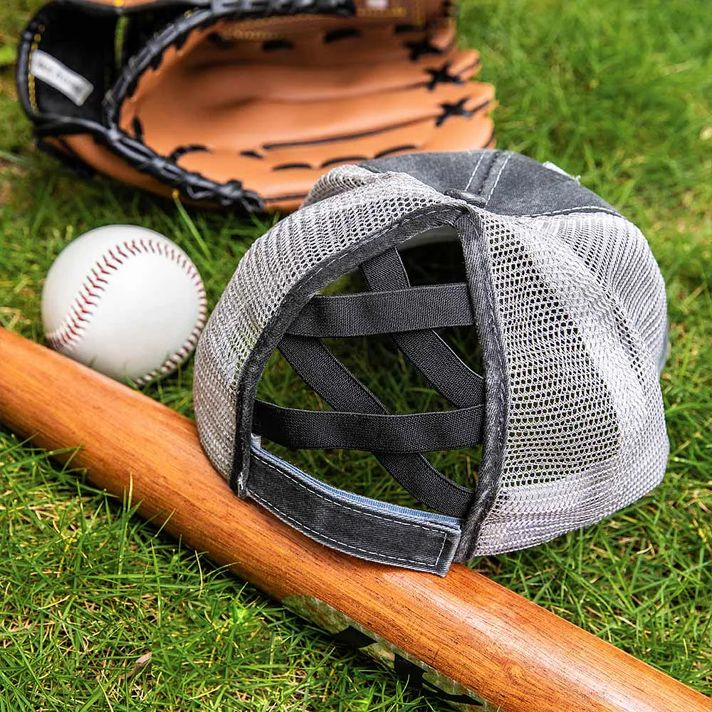 Personalized Sport Cap Adjustable Band Hat with Glittering Name and Number Gift for Ball Sports Lover