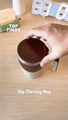 Self Stirring Mug with Lid – HomeFlair