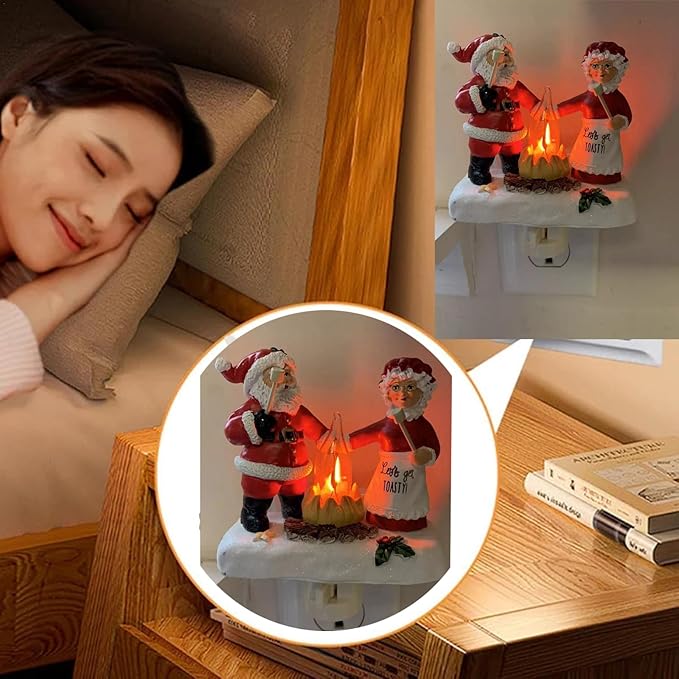 Christmas Santa Claus Campfire Nightlight