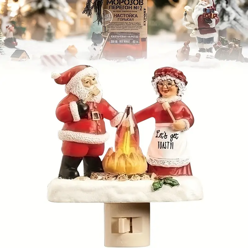 Christmas Santa Claus Campfire Nightlight