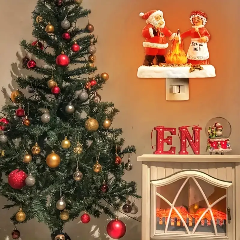 Christmas Santa Claus Campfire Nightlight