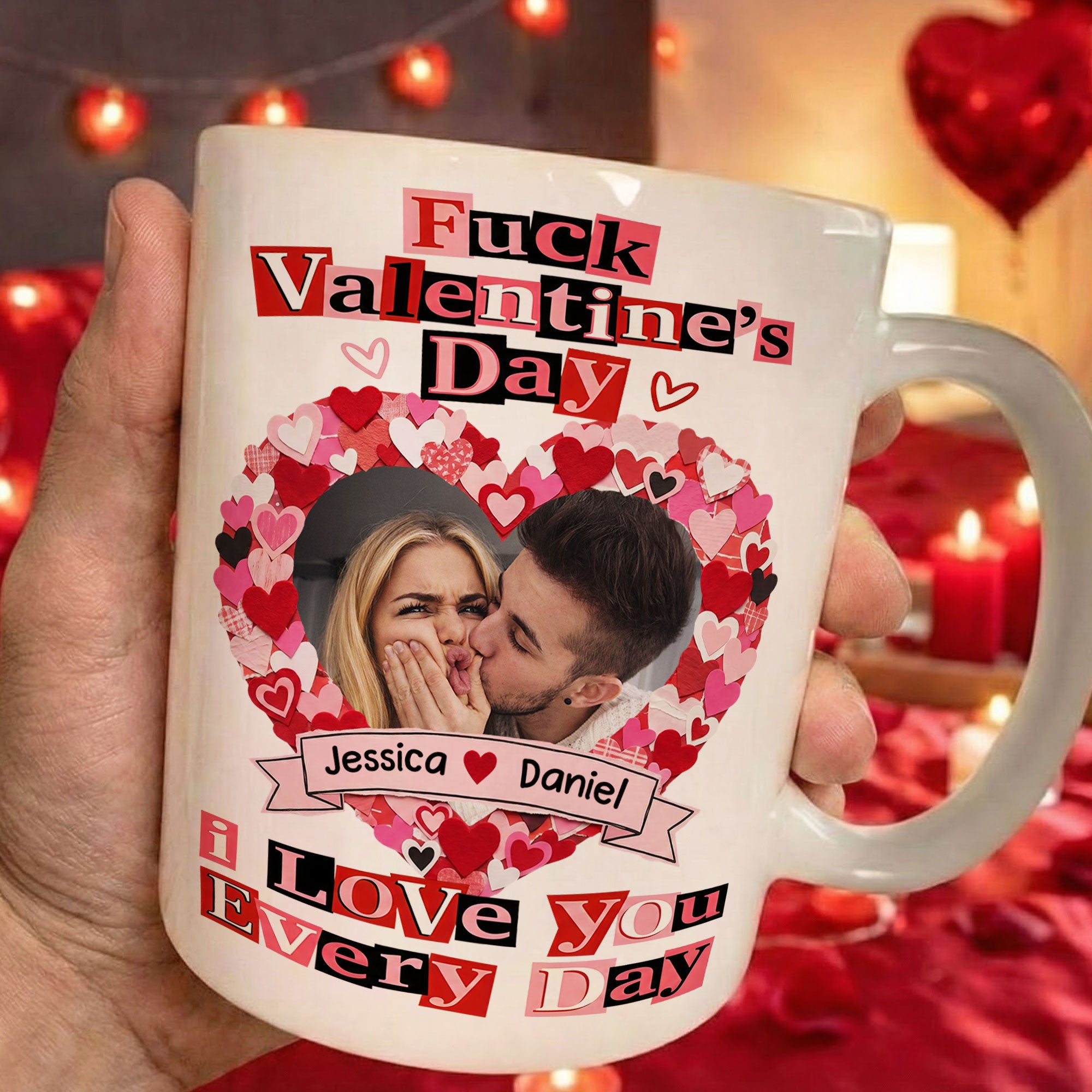 Fun Valentines Gifts For Her - Personalized Photo Mug