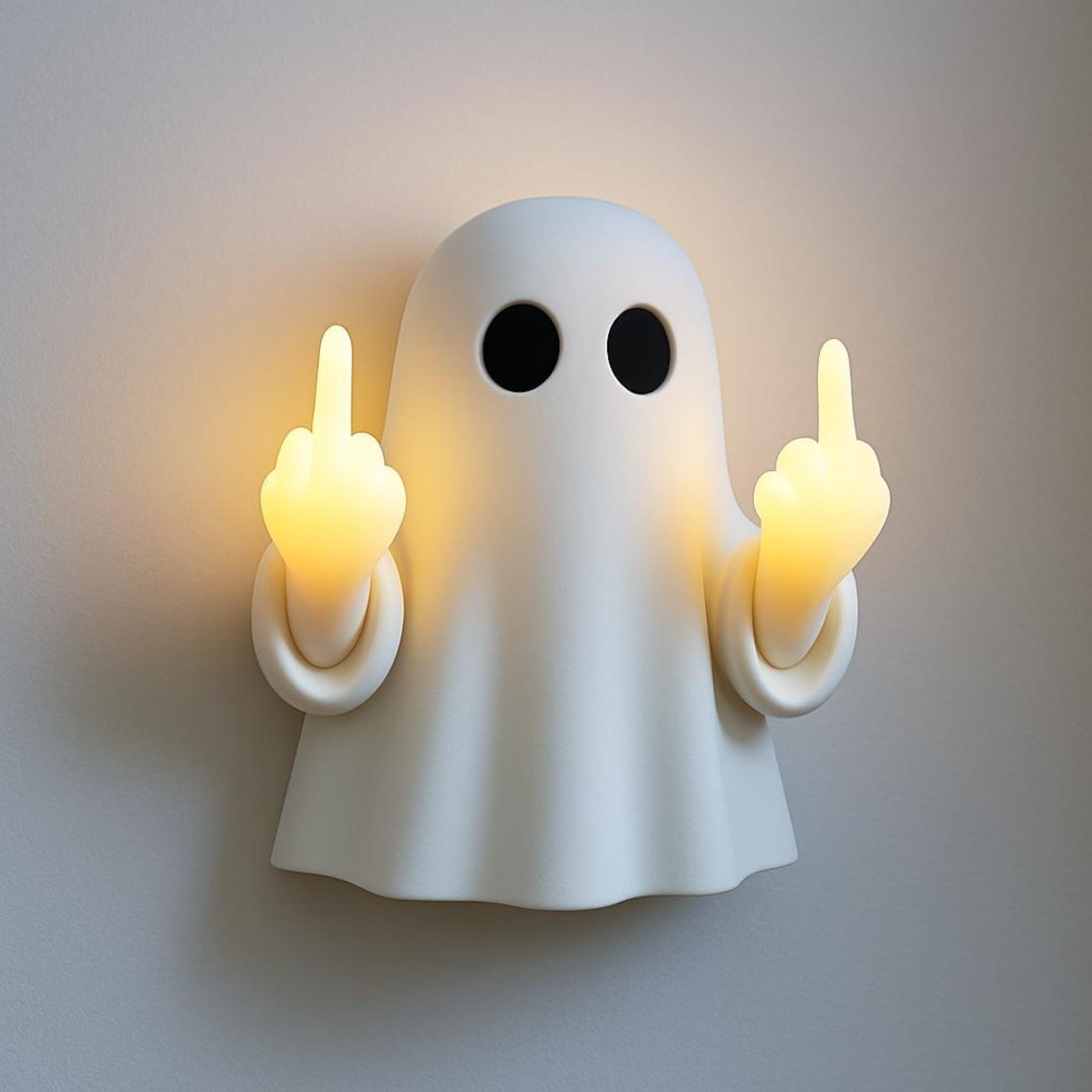 Funny Ghost Middle Figer LED Lamp