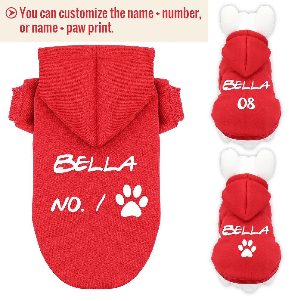 Personalized Warm Dog Hoodie for Comfort & Unique