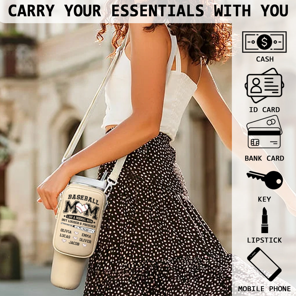 Game Day Is My Therapy - Personalized Custom Water Bottle Carrier Bag