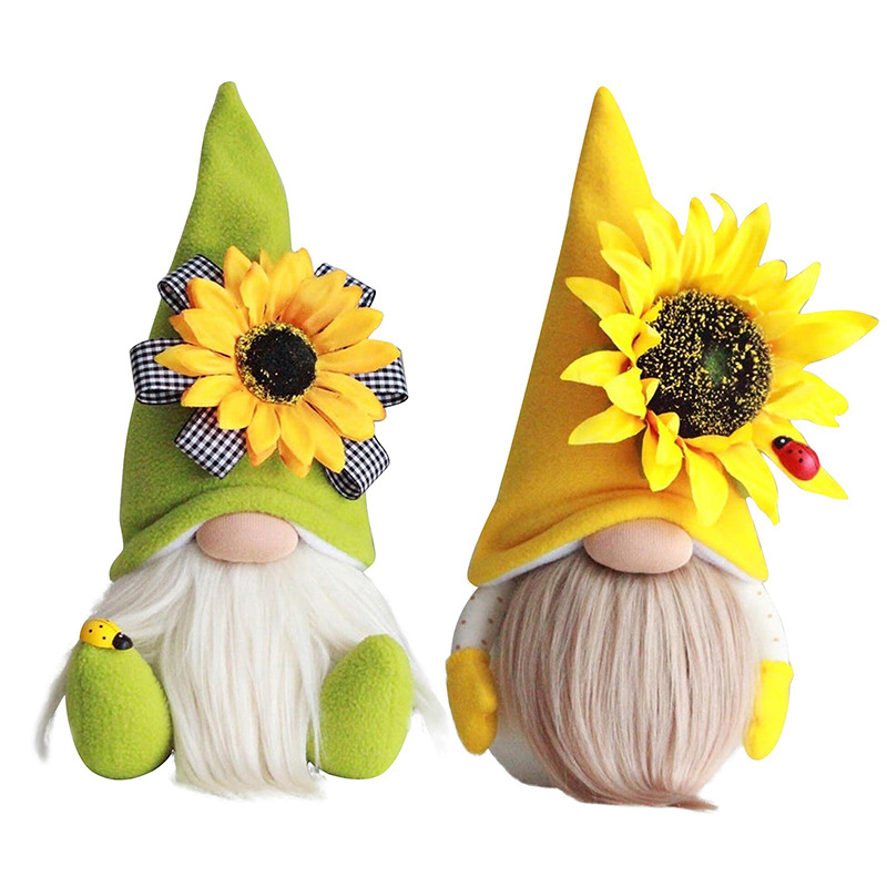 Bee Festival Sunflower Gnome --Tiered Tray Gnome