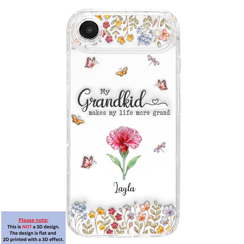 Make Life More Grand With Lovely Kids - Personalized Custom 3D Inflated Effect Phone Case