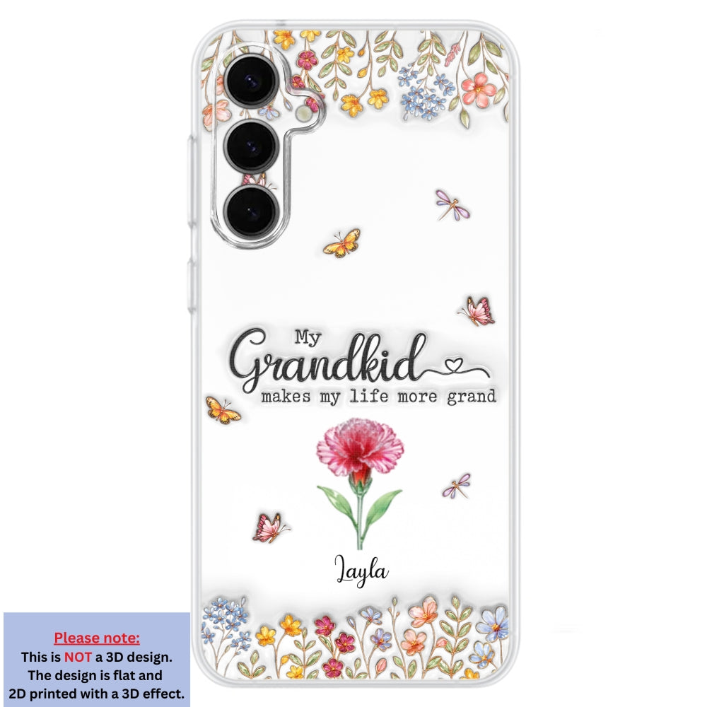 Make Life More Grand With Lovely Kids - Personalized Custom 3D Inflated Effect Phone Case