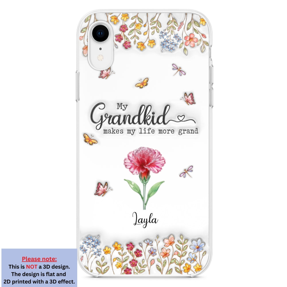 Make Life More Grand With Lovely Kids - Personalized Custom 3D Inflated Effect Phone Case