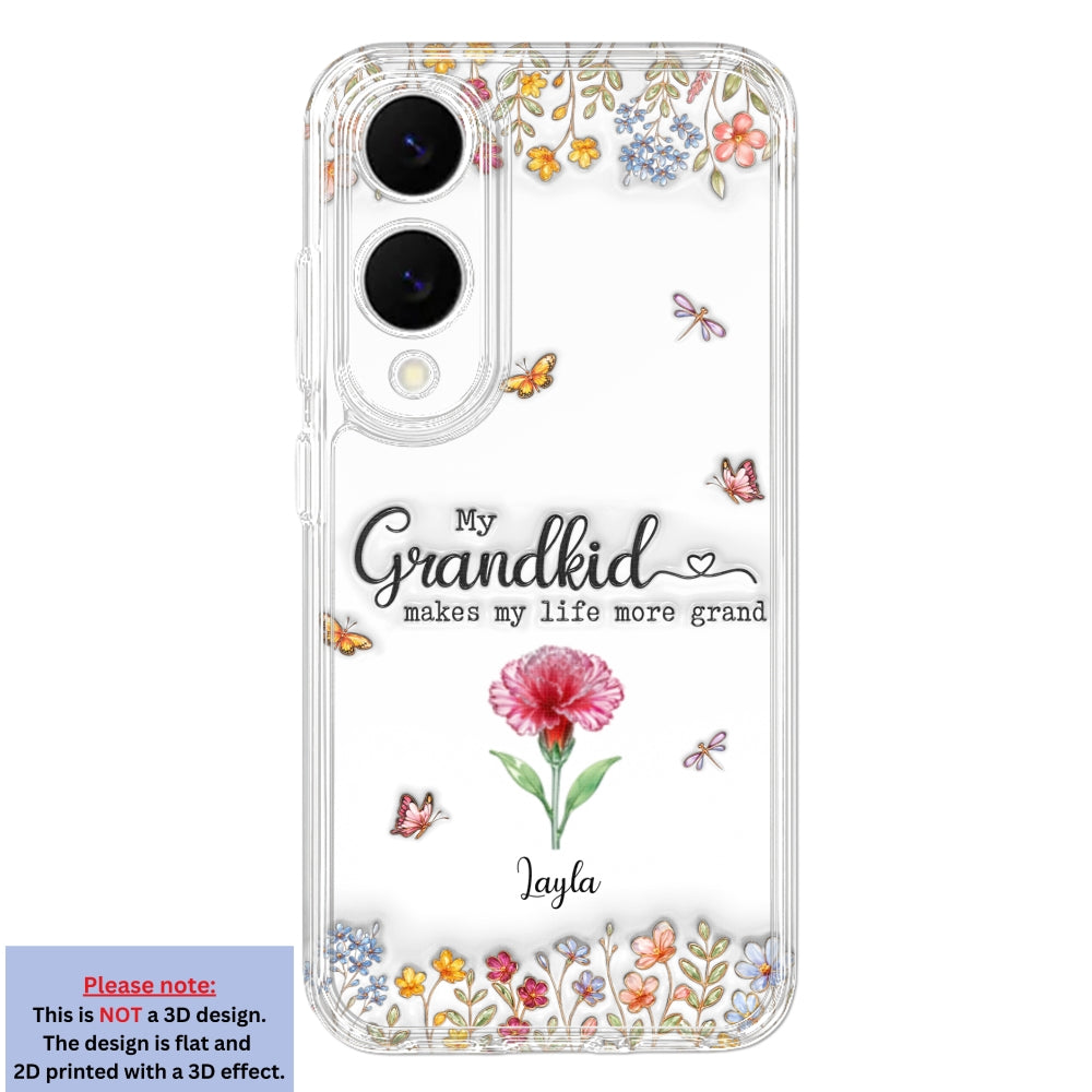 Make Life More Grand With Lovely Kids - Personalized Custom 3D Inflated Effect Phone Case