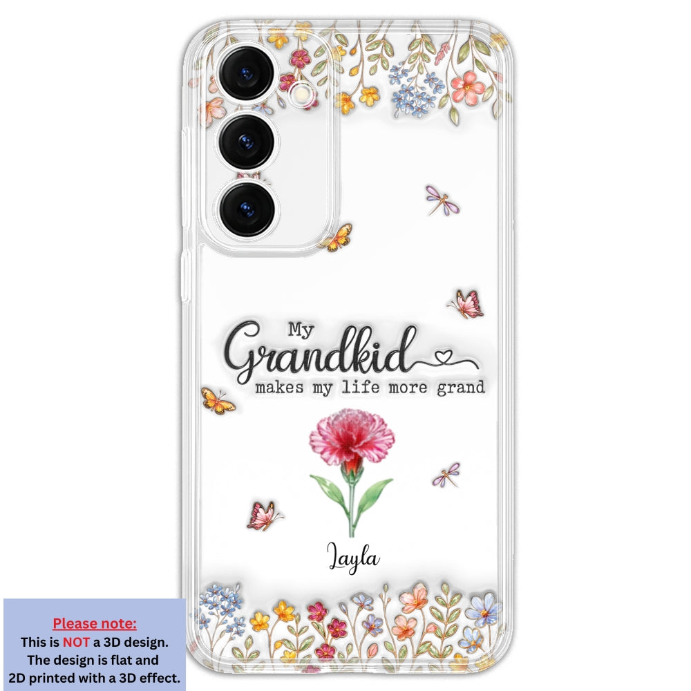 Make Life More Grand With Lovely Kids - Personalized Custom 3D Inflated Effect Phone Case