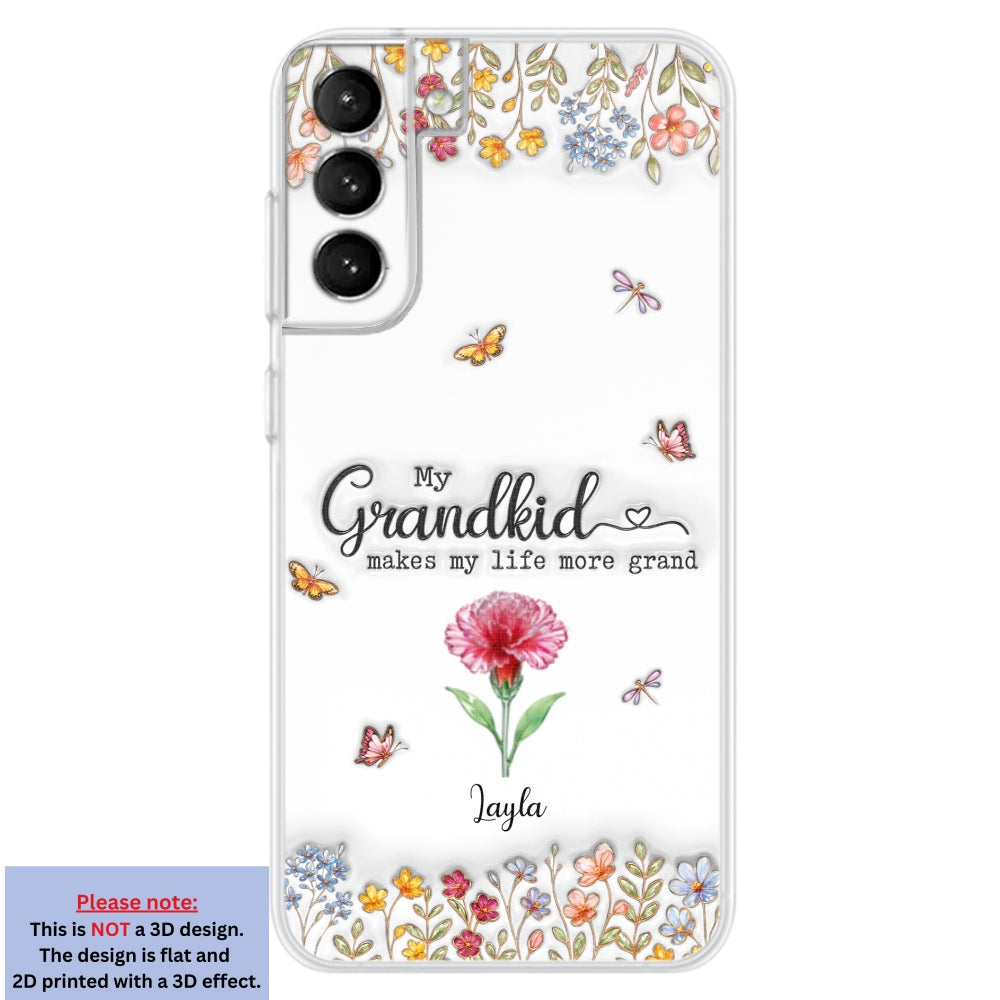 Make Life More Grand With Lovely Kids - Personalized Custom 3D Inflated Effect Phone Case