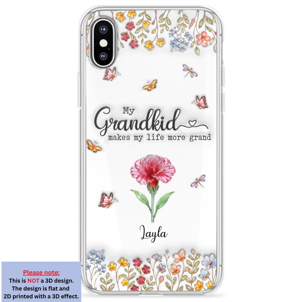Make Life More Grand With Lovely Kids - Personalized Custom 3D Inflated Effect Phone Case