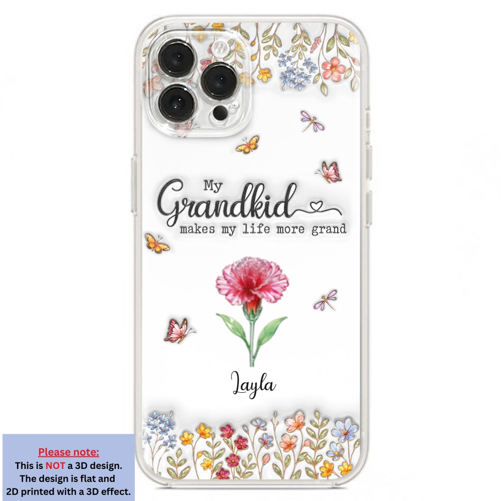 Make Life More Grand With Lovely Kids - Personalized Custom 3D Inflated Effect Phone Case