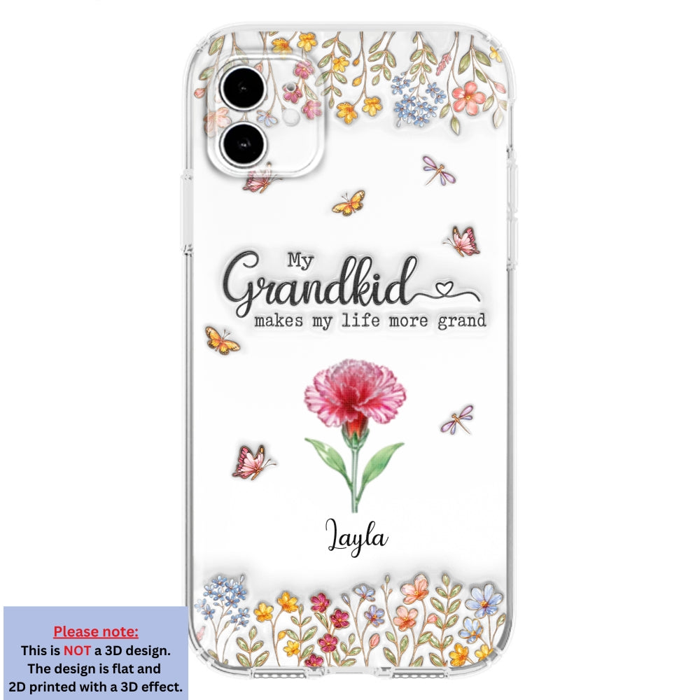 Make Life More Grand With Lovely Kids - Personalized Custom 3D Inflated Effect Phone Case