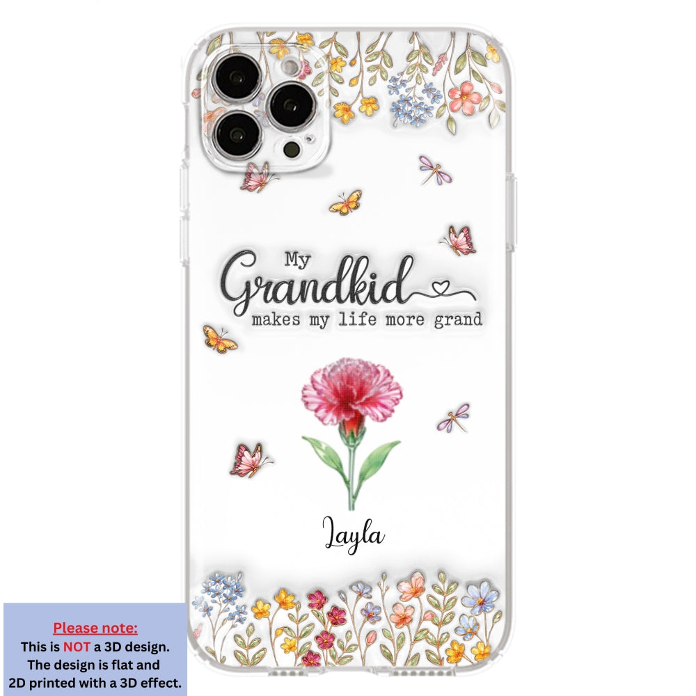 Make Life More Grand With Lovely Kids - Personalized Custom 3D Inflated Effect Phone Case