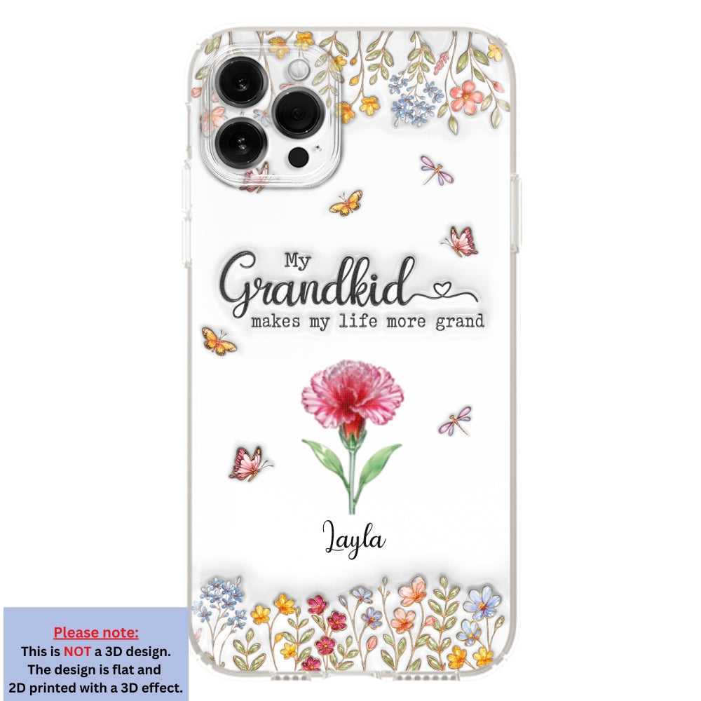 Make Life More Grand With Lovely Kids - Personalized Custom 3D Inflated Effect Phone Case