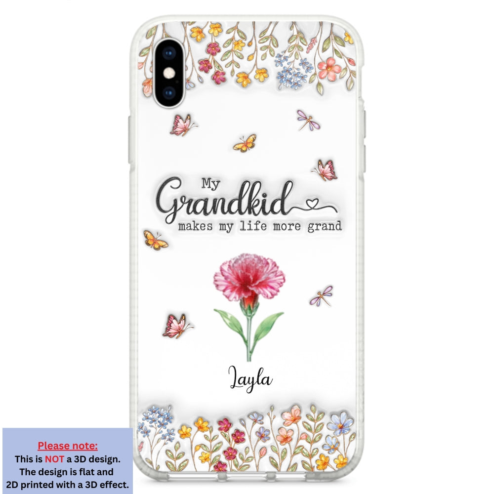 Make Life More Grand With Lovely Kids - Personalized Custom 3D Inflated Effect Phone Case