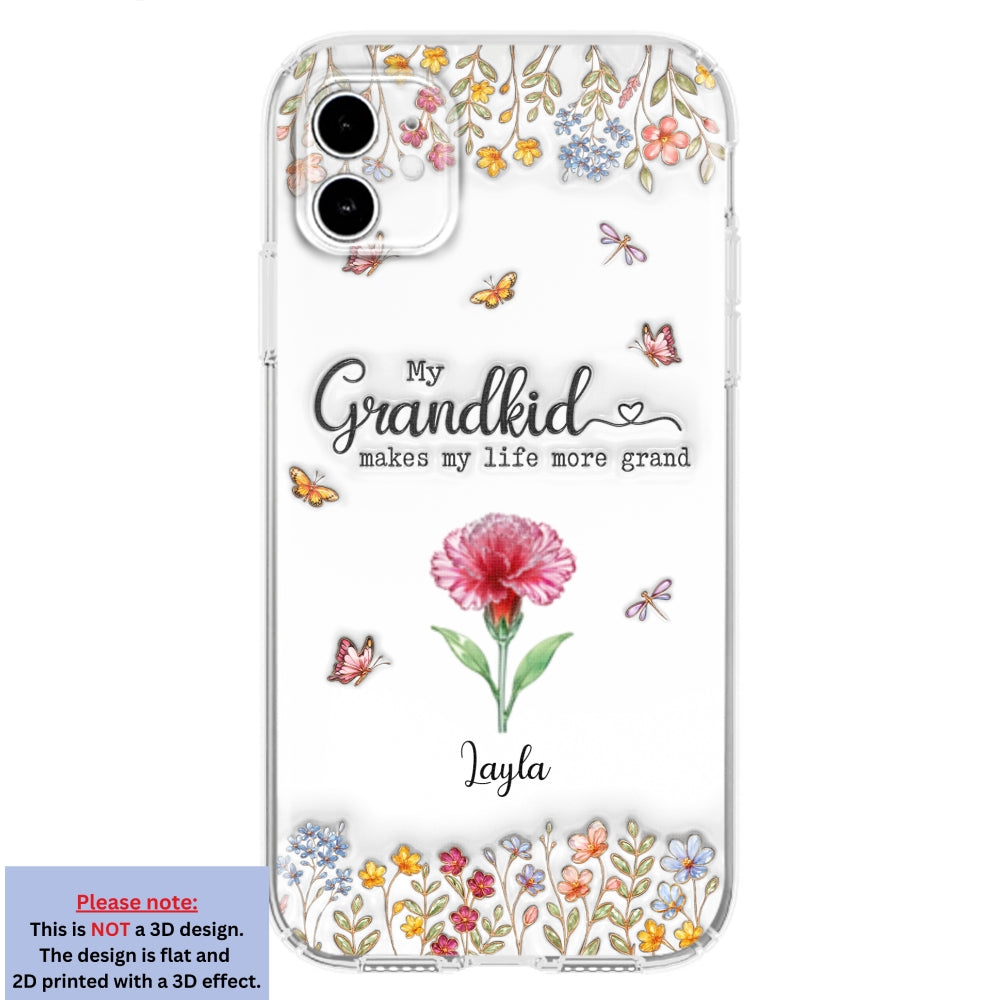 Make Life More Grand With Lovely Kids - Personalized Custom 3D Inflated Effect Phone Case