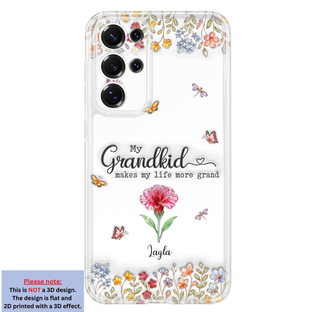 Make Life More Grand With Lovely Kids - Personalized Custom 3D Inflated Effect Phone Case