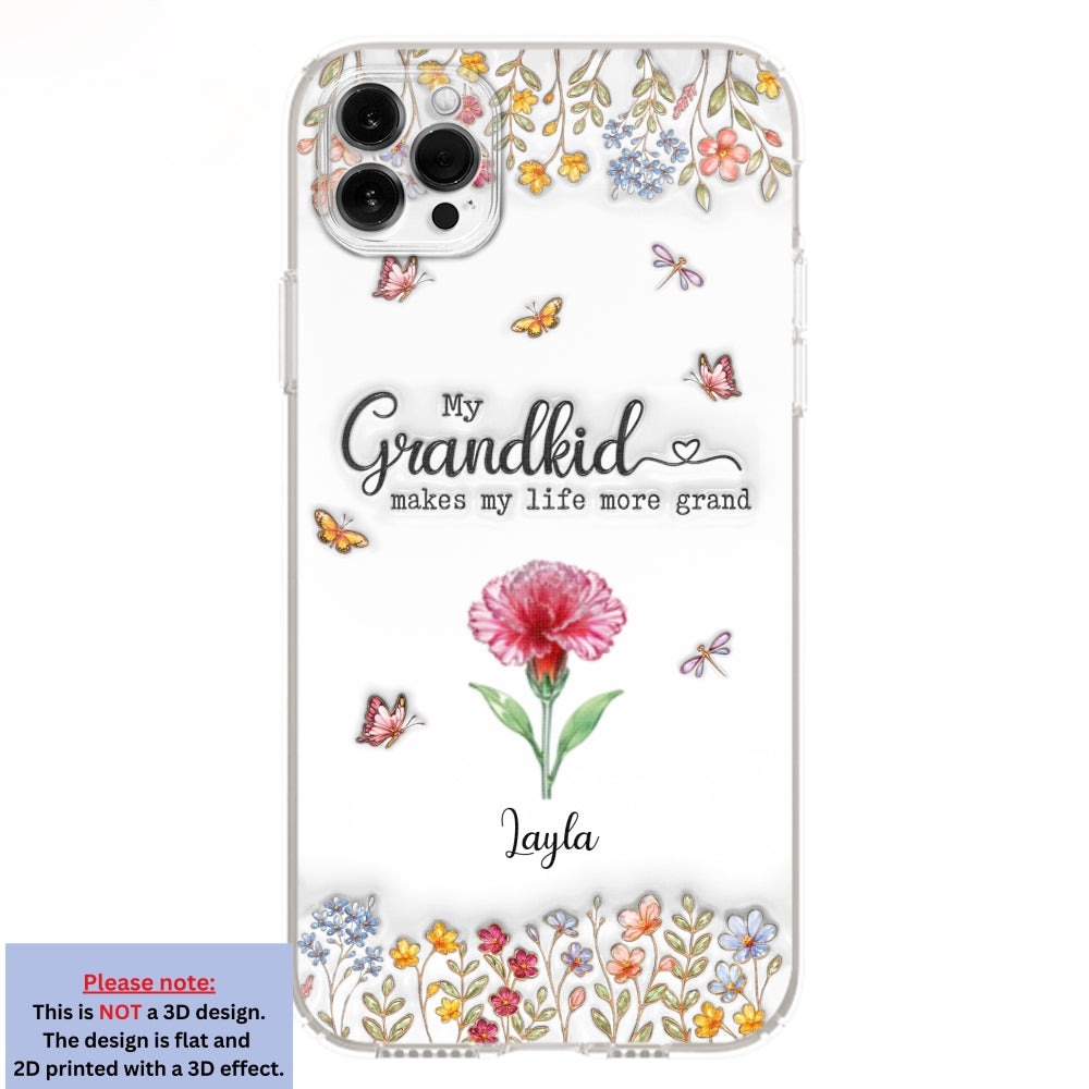 Make Life More Grand With Lovely Kids - Personalized Custom 3D Inflated Effect Phone Case