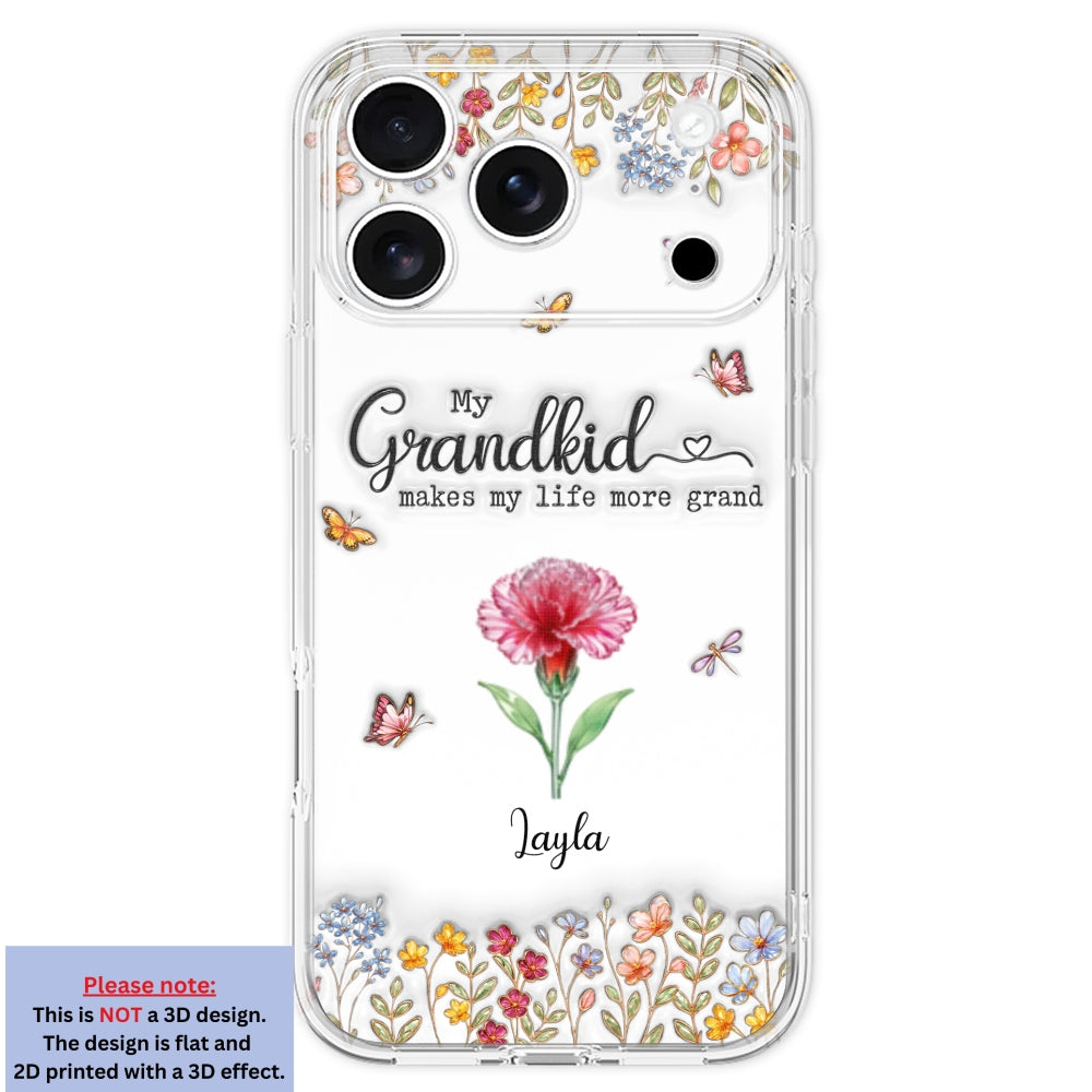 Make Life More Grand With Lovely Kids - Personalized Custom 3D Inflated Effect Phone Case