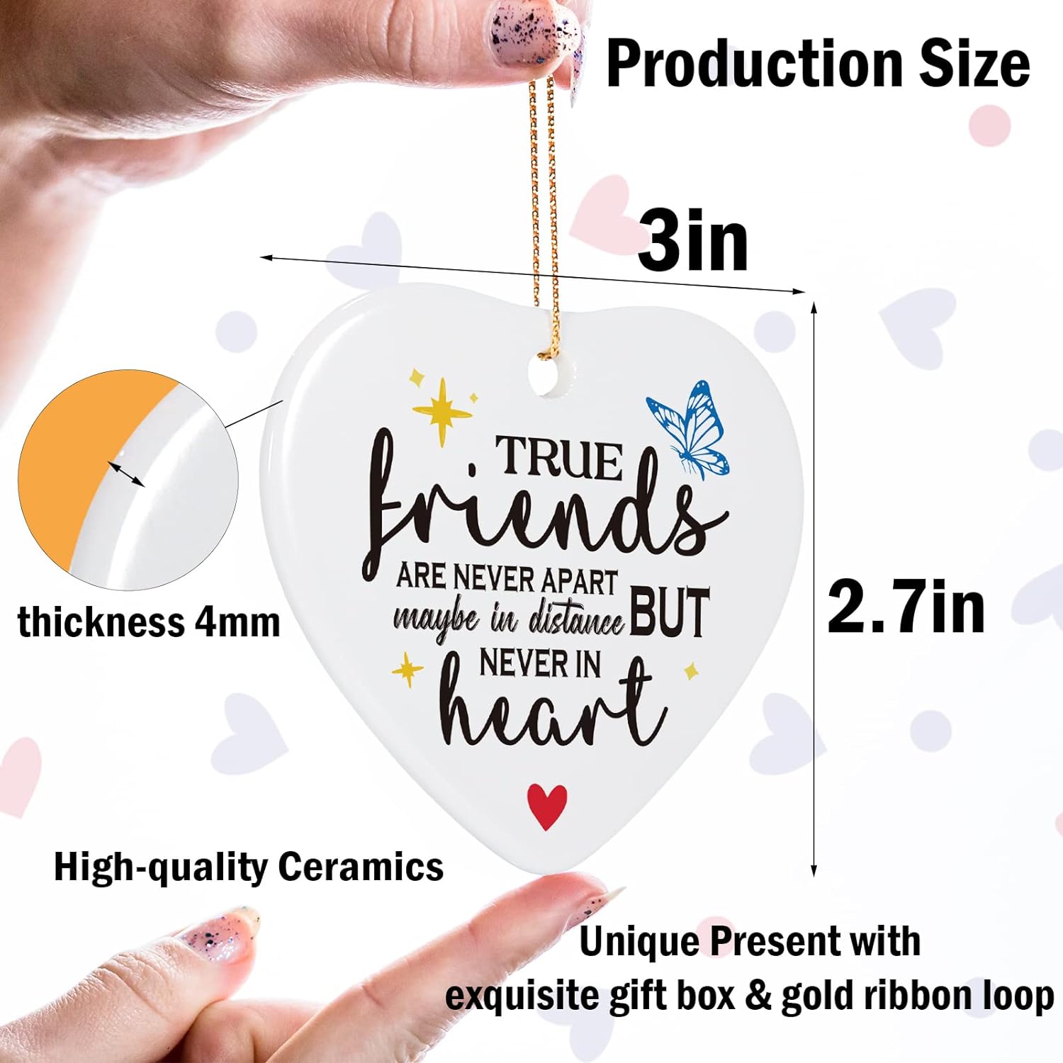 Fashion Commemorative Heart Hanging Ornament Gift