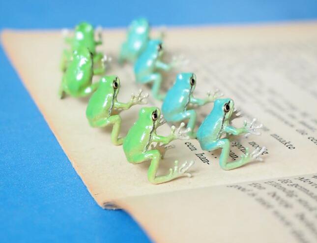 Latest-Tree Frog Ring & Earrings