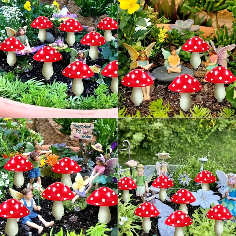 Solar Mushroom Lights Outdoor Garden Decor Lights