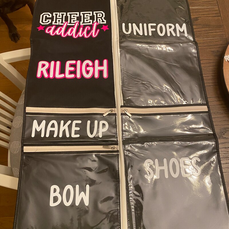 Personalized Cheer Life Garment Bags