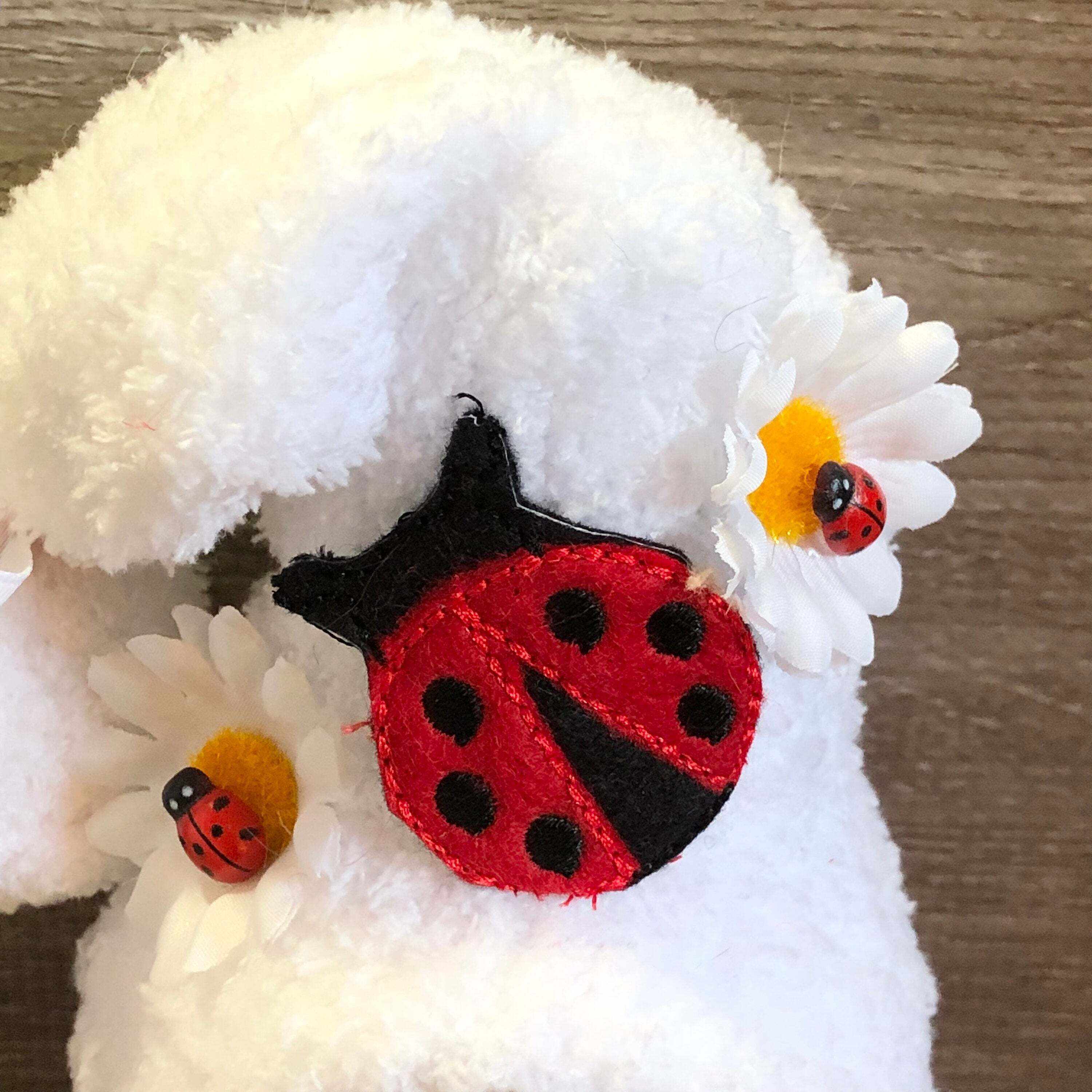 Ladybug Daisy Gnome --Tiered Tray Gnome